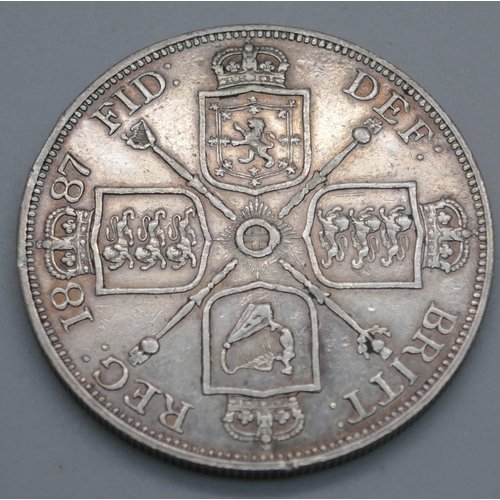 962 - An 1887 double florin