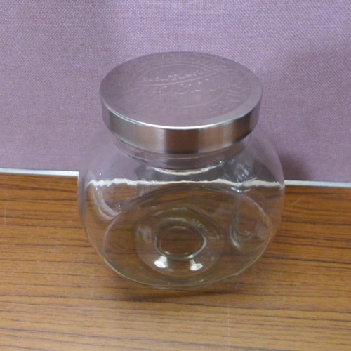 3075 - Mason Tilted Glass Jars - No Lids  (315-381,382) *This lot is subject to VAT