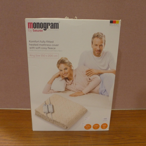 3080 - Beurer Komfort Kingsize Electric Heated Mattress Cover      (315-395) *This lot is subject to VAT