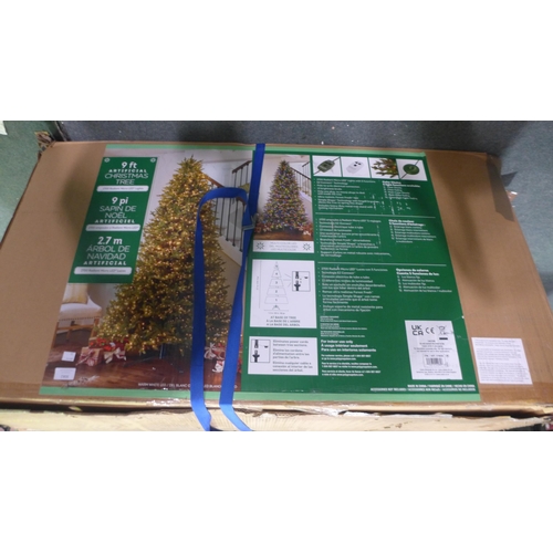 3082 - A 9ft artificial pre-lit LED Christmas tree