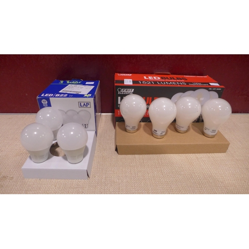 3093 - 2 Packs Of Mixed LED Bulbs ( B22) (314-84,173) *This lot is subject to vat