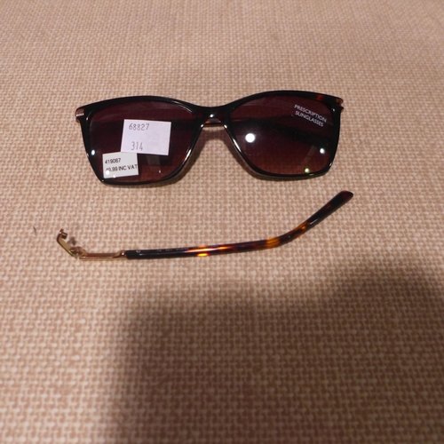 3111 - Dkny Rose Tort Plastic Rx Sunglasses, Pair Of Elle Sunglasses ( Both Damaged) (314-98) *This lot is ... 