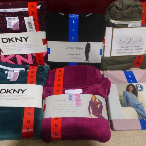 3178 - Six mixed style/size lady's pyjama sets (including DKNY/CK) * This lot is subject to VAT