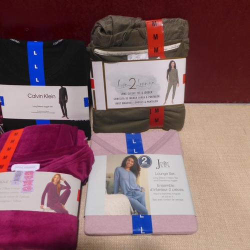 3178 - Six mixed style/size lady's pyjama sets (including DKNY/CK) * This lot is subject to VAT