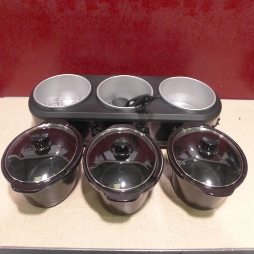 3244 - Mpl Triple Cooker Grey   Slow Cooker 7.1L  (314-102) *This lot is subject to vat