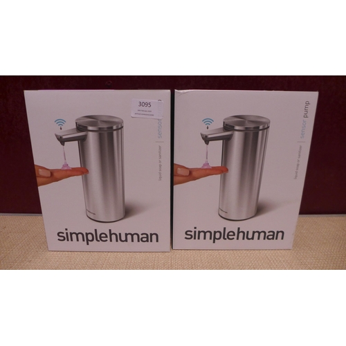 3095 - Simplehuman Soap Pump Sensor 2Pk (314-172) *This lot is subject to vat