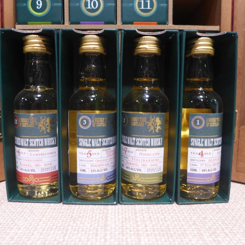 3109 - Whisky Tour Of Scotland Advent Calendar - 24X5Cl (No Whiskey Glasses)  , original RRP  £109.99 + vat... 