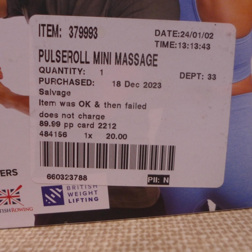 3120 - Pulseroll Mini Massage Gun  (314-424) *This lot is subject to vat