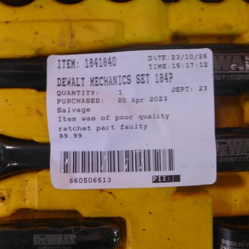 3132 - Dewalt Mechanics Tool Set (315-107) *This lot is subject to VAT