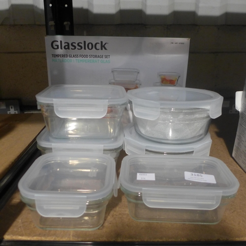 3185 - Glasslock Food Storage Set  (314-25) *This lot is subject to vat