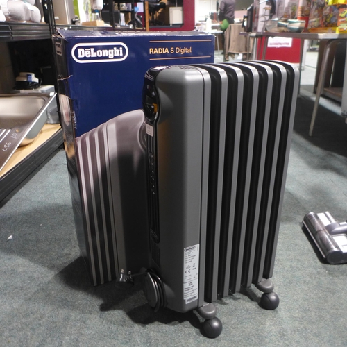 3210 - Delonghi Oil Filled Grey Radiator (314-241) *This lot is subject to vat