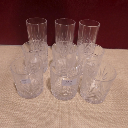 3229 - Glass Drink Set   (314-185) *This lot is subject to vat