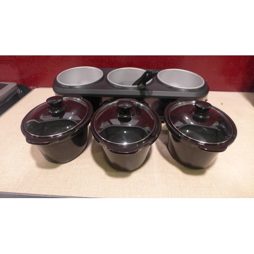 3244 - Mpl Triple Cooker Grey   Slow Cooker 7.1L  (314-102) *This lot is subject to vat