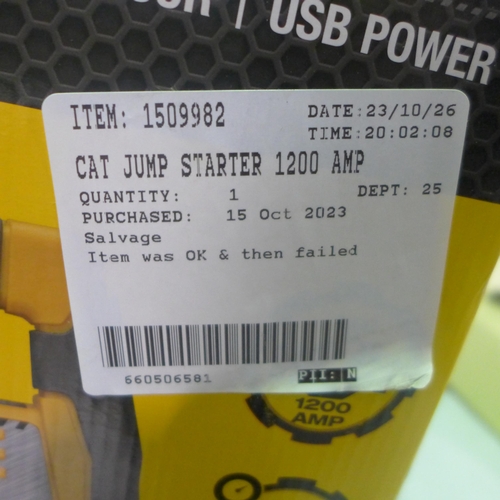 3316 - Cat Jump Starter (1200 Amp) (315-105) *This lot is subject to VAT