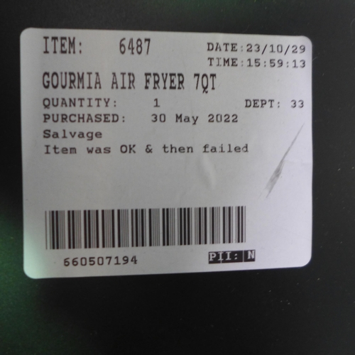 3321 - Gourmia Air Fryer (315-75) *This lot is subject to VAT