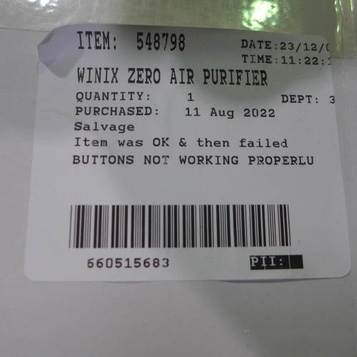 3327 - Winix Zero Air Purifier  , Original RRP £149.99 + VAT (315-297) *This lot is subject to VAT