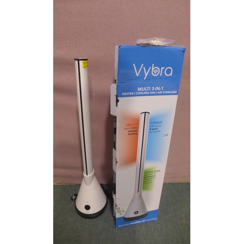 3370 - Vybra 3 In 1 White Heater,original RRP  £119.99 + vat with remote (314-90) *This lot is subject to v... 