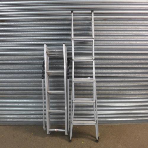 2226 - A Black & Decker 3-way ladder and an extending loft ladder