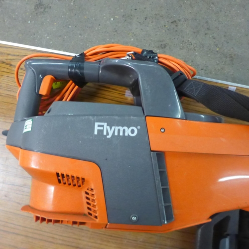 2243 - A Flymo garden vac (EV650) and a Bosch hedge trimmer (AHS45-16)