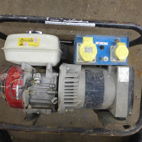 2275 - A Stephill Generators 3.4kva 115-230v petrol generator with a Honda GX200T petrol engine