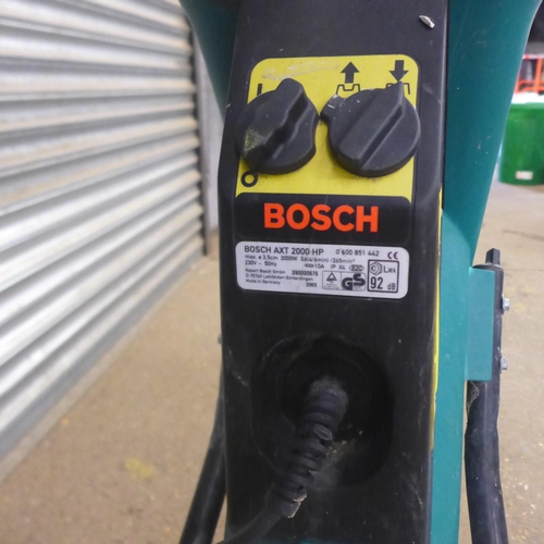 2280 - A Bosch AXT 2000HP garden leaf and twig mulcher