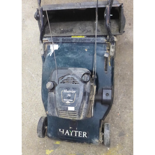 2290 - A Hayter 56 Diamond Power Briggs and Stratton petrol engine self-propelled mower with collector