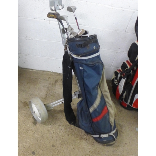 2296 - A selection of golf clubs including Taylor Made, Wilson, Donnay, Howson, Dunlop, Slazenger, Canterbu... 