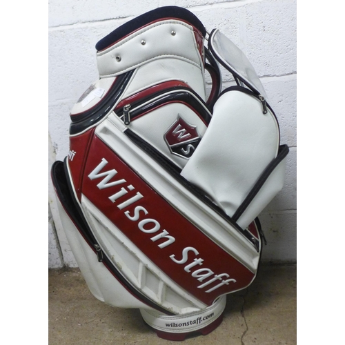 2302 - 2 Tour golf bags; Wilson Staff and Titleist