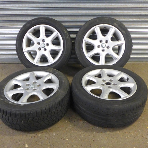 2312 - A set of four Jaguar alloy wheels and tyres size R17