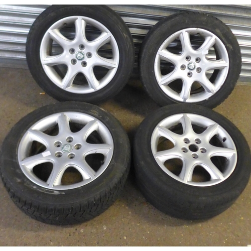 2312 - A set of four Jaguar alloy wheels and tyres size R17