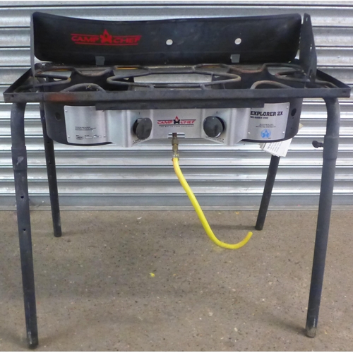 2333 - A Camp Chef 2 ring gas camping stove