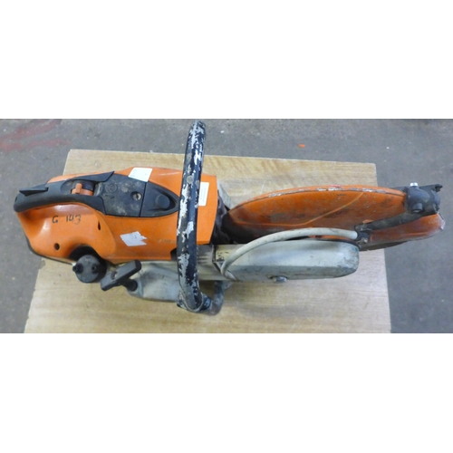 2348 - A Stihl ST410 petrol driven stone cut off saw