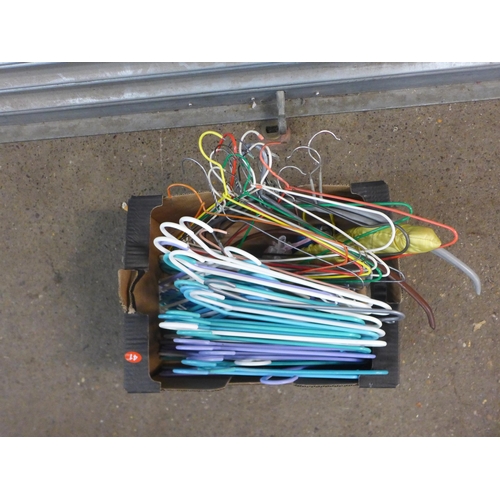 2362 - 4 Boxes of assorted coat hangers