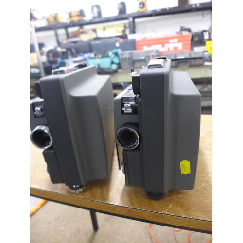 2375 - Two Hanimex Loadmatic 924 dual gauge projectors