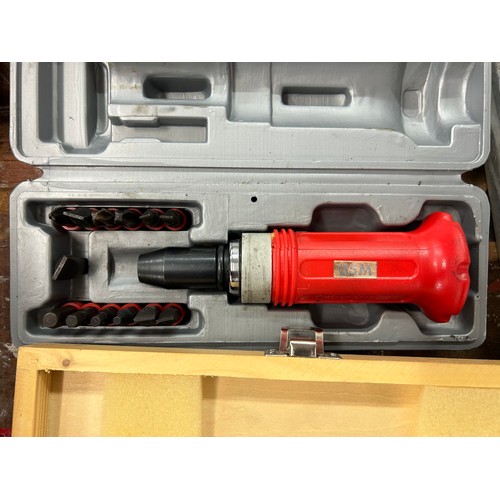 2285 - Kennedy Professional and Superline Pro toolboxes with a quantity of tools including a Draper compres... 