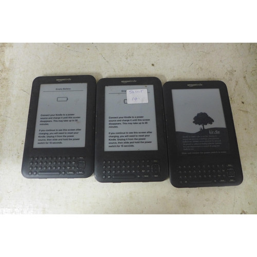 2061 - 3 Kindle Paper White E-readers a Polaroid Supercolor 635CL camera and an Ingenico card machine