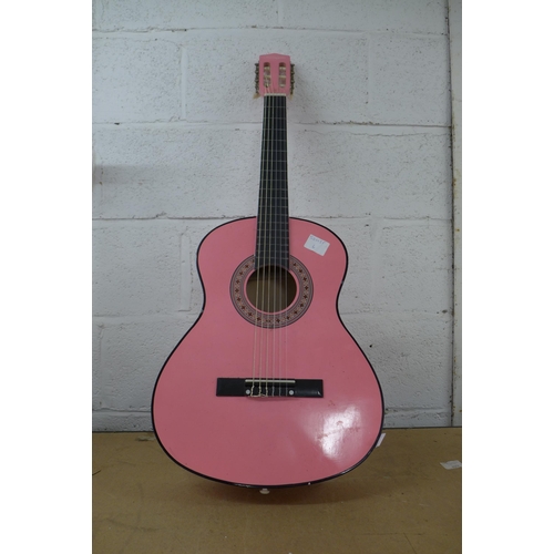 2070 - A Martin Smith pink acoustic guitar