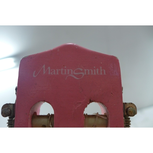 2070 - A Martin Smith pink acoustic guitar