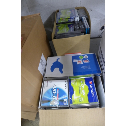 2094 - 3 Boxes of assorted blank CDs