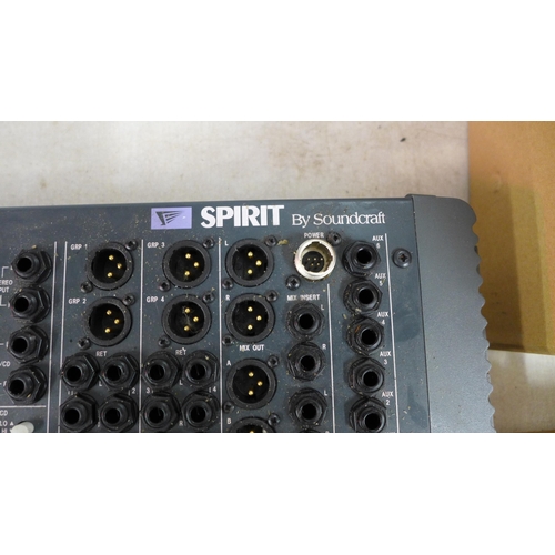 2121 - A Spirit by Soundcraft FX16 RW5221 Folio stereo mixer