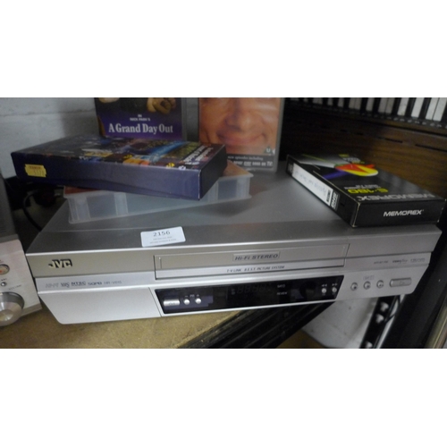 2156 - A JVC VHS player and VHS tapes