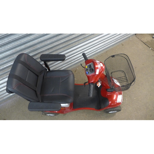 2184 - A Kymco For U 4-wheeled mini pavement mobility scooter with keys and battery charger