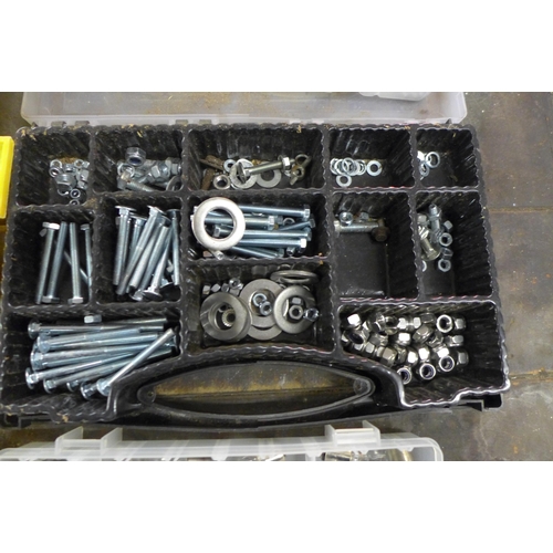 2189 - A quantity of workshop items including consumables such as nuts and bolts, rivets, drill bits, etc. ... 