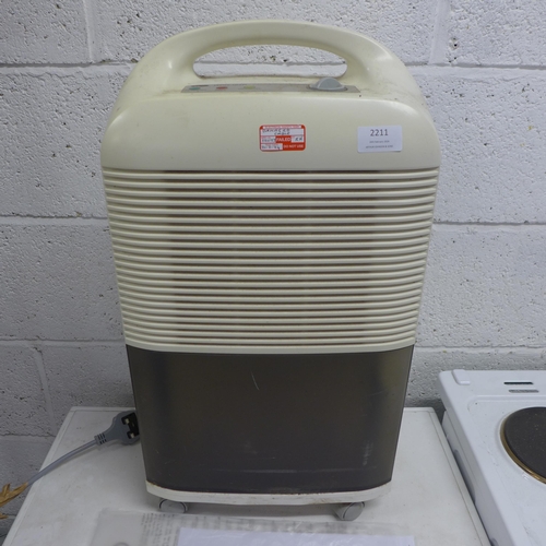 2211 - A Widetech de-humidifier (WDH101P) - failed electrical safety test due to damaged cable - sold as sc... 