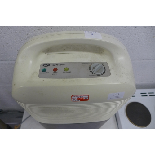 2211 - A Widetech de-humidifier (WDH101P) - failed electrical safety test due to damaged cable - sold as sc... 