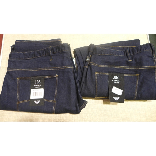 3107 - Two pairs of Men's J06 Armani Jeans - W40 x L34 * this lot is subject to VAT