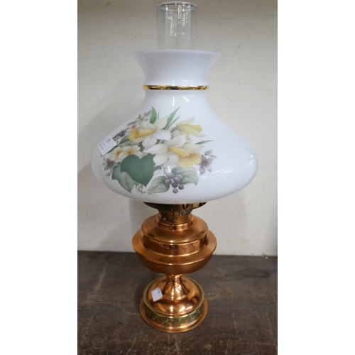 295 - A copper oil lamp