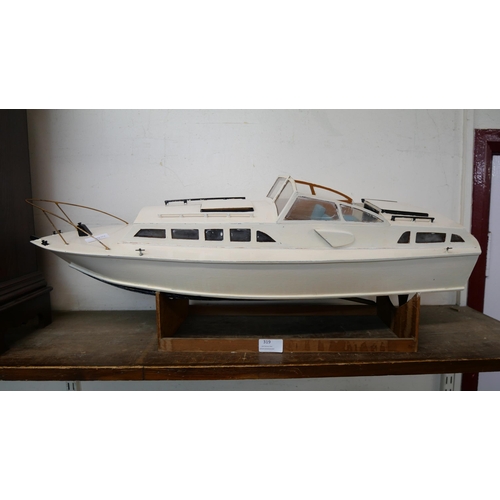 319 - A model boat with motor