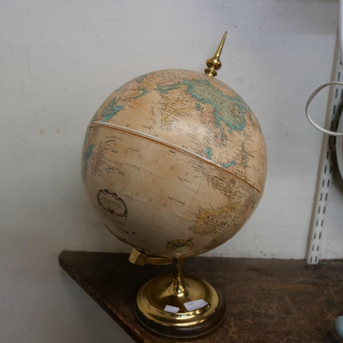 320 - A desk top Replogle terrestrial globe