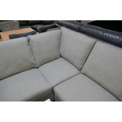1365 - Ellen Light Grey Sectional Fabric corner sofa, original RRP £749.98 + VAT (4195-25) * This lot is su... 